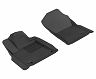 3D Mats 2012-2020 Toyota Tundra Reg/DBL/Crewmax/Sequoia Kagu 1st Row Floormat - Black for Toyota Tundra