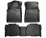 Husky Liners 07-11 Toyota Tundra Double/CrewMax Cab WeatherBeater Combo Black Floor Liners for Toyota Tundra Limited/Base/SR5