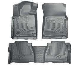 Husky Liners 2012 Toyota Tundra Double/CrewMax Cab WeatherBeater Combo Gray Floor Liners for Toyota Tundra XK50