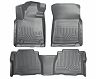 Husky Liners 2012 Toyota Tundra Double/CrewMax Cab WeatherBeater Combo Gray Floor Liners for Toyota Tundra Limited/Base/SR5