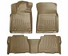 Husky Liners 2012 Toyota Tundra Double/CrewMax Cab WeatherBeater Combo Tan Floor Liners for Toyota Tundra Limited/Base/SR5