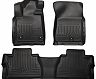 Husky Liners 2014 Toyota Tundra Double Cab Pickup WeatherBeater Black Front & 2nd Seat Floor Liners for Toyota Tundra