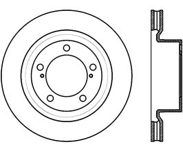 StopTech StopTech Sport Slot 08-12 Toyota Sequoia / 07-12 Tundra Slotted Left Front CRYO Rotor for Toyota Tundra XK50