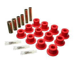 Energy Suspension 07-21 Toyota Tundra Red Rear Leaf Spring Shackle Bushing Set for Toyota Tundra XK50