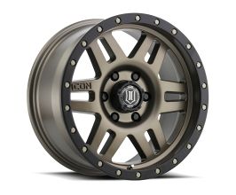 ICON Six Speed 17x8.5 5x150 25mm Offset 5.75in BS 116.5mm Bore Bronze Wheel for Toyota Tundra XK50