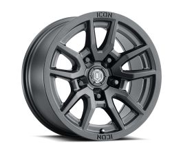 ICON Vector 5 17x8.5 5x150 25mm Offset 5.75in BS 110.1mm Bore Satin Black Wheel for Toyota Tundra XK50