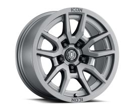 ICON Vector 5 17x8.5 5x150 25mm Offset 5.75in BS 110.1mm Bore Titanium Wheel for Toyota Tundra XK50