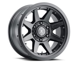 ICON Rebound Pro 17x8.5 6x5.5 25mm Offset 5.75in BS 95.1mm Bore Satin Black Wheel for Toyota Tundra XK70