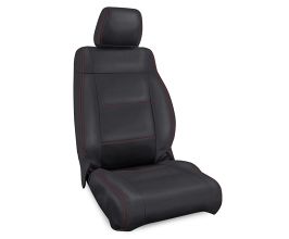 PRP Seats 11-12 Jeep Wrangler JK Front Seat Covers/2 door or 4 door (Pair) - Black with Red Stitching for Universal All