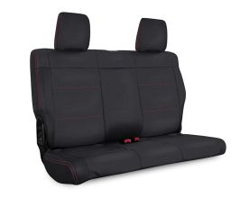 PRP Seats 11-12 Jeep Wrangler JKU Rear Seat Cover/4 door - Black with Red Stitching for Universal All