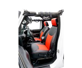 PRP Seats 13-18 Jeep Wrangler JK Front Seat Covers/2 door or 4 door (Pair) - Black/Red for Universal All