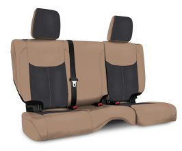 PRP Seats 13-18 Jeep Wrangler JKU Rear Seat Cover/4 door - Black/Tan for Universal All