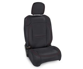 PRP Seats 2018+ Jeep Wrangler/4Door/Gladiator/Non-Rubicon Front Seat Covers(Pair) - Black w/ Red Stitching for Universal All