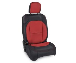 PRP Seats 2018+ Jeep Wrangler JLU/4 Door/Jeep Gladiator JT/ Non-Rubicon Front Seat Covers(Pair) -Black/Red for Universal All
