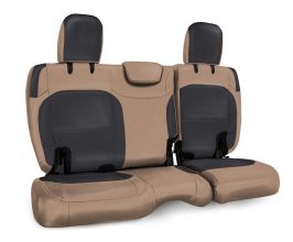 PRP Seats 2018+ Jeep Wrangler JLU/4 door Rear Bench Cover with Cloth Interior - Black/Tan for Universal All