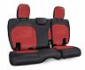 PRP Seats 2018+ Jeep Wrangler JLU/4 door Rear Bench Cover with Cloth Interior - Black/Red