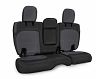PRP Seats 2018+ Jeep Wrangler JLU/4 door Rear Bench Cover with Leather Interior - Black/Grey
