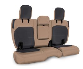 PRP Seats 2018+ Jeep Wrangler JLU/4 door Rear Bench Cover with Leather Interior - Black/Tan for Universal All