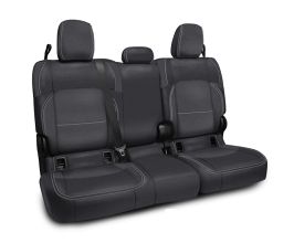 PRP Seats 2020+ Jeep Gladiator JT Rear Bench Cover with Cloth Interior - Black/Grey for Universal All