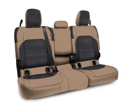 PRP Seats 2020+ Jeep Gladiator JT Rear Bench Cover with Leather Interior - Black/Tan for Universal All