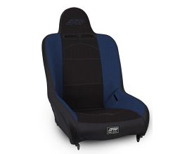 PRP Seats Premier High Back Suspension Seat (Two Neck Slots) - Black / Blue for Universal All