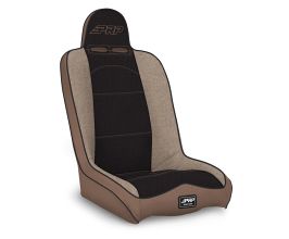 PRP Seats Daily Driver High Back Suspension Seat (Two Neck Slots) - Tan / Black for Universal All