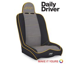 PRP Seats Daily Driver Low Back Extra Wide Suspension Seat for Universal All