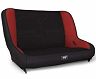 PRP Seats Jeep CJ7/YJ Low Back Rear Bench - Black/Red