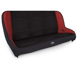 PRP Seats Jeep JKU/JLU Low Back Rear Bench - Black/Red for Universal All