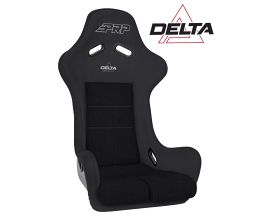PRP Seats Delta Composite Seat- Black (Silver Outline/Delta Silver- Black Stitching) for Universal All