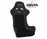 PRP Seats Delta Composite Seat- Black (Silver Outline/Delta Silver- Black Stitching)