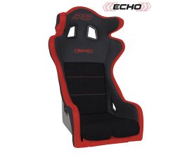 PRP Seats Echo Composite Seat- Black/Red (Red Outline/Delta Red- Red Stitching) for Universal All