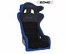 PRP Seats Echo Composite Seat- Black/Blue (Blue Outline/Delta Blue- Blue Stitching)