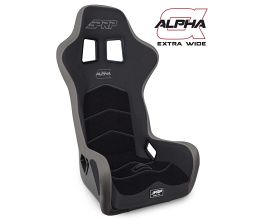 PRP Seats Alpha Composite Seat/Extra Wide- Black/Grey for Universal All