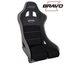 PRP Seats Bravo Composite Seat- Black/Grey (Silver Outline/Bravo Silver- Silver Stitching) for Universal All