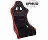 PRP Seats Bravo Composite Seat- Black/Red (Red Outline/Bravo Red- Red Stitching)