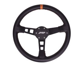 PRP Seats Deep Dish Leather Steering Wheel- Orange for Universal All