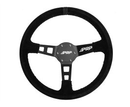 PRP Seats Deep Dish Suede Steering Wheel- Black for Universal All