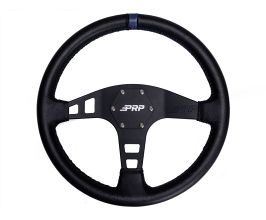 PRP Seats Flat Leather Steering Wheel- Blue for Universal All