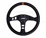 PRP Seats Flat Leather Steering Wheel- Orange for Universal 