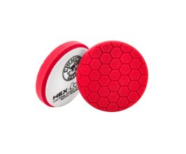 Chemical Guys Hex Logic Self-Centered Perfection Ultra-Fine Finishing Pad - Red - 5.5in for Universal All