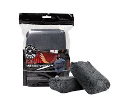 Chemical Guys Workhorse Microfiber Applicator - 5in x 3in x 1.5in - Black - 2 Pack for Universal All