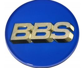 BBS Center Cap 70.6mm Blue/Gold (4-Tab) for Universal All