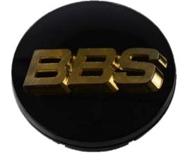 BBS Center Cap 70.6mm Black/Gold (3-tab) (56.24.080) for Universal All