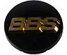 BBS Center Cap 70.6mm Black/Gold (3-tab) (56.24.080) for Universal 
