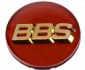 BBS Center Cap 70.6mm Red/Gold (3-tab) (56.24.073) for Universal 