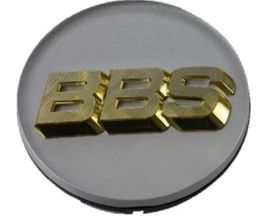 BBS Center Cap 70.6mm White/Gold (3-tab) for Universal All