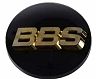 BBS Center Cap 70.6mm Black/Gold (4-tab) (56.24.120) for Universal 