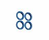 Fifteen52 Holeshot RSR Center Ring - Corner Designation Set of Four - Blue