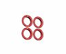 Fifteen52 Holeshot RSR Center Ring - Corner Designation Set of Four - Red